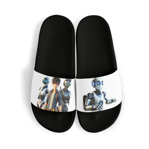 未来都市のロボットたち Sandals