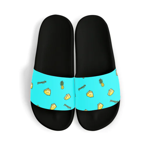 pineapple 青 Sandals