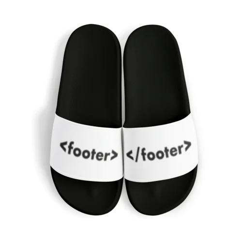 <footer> Sandals