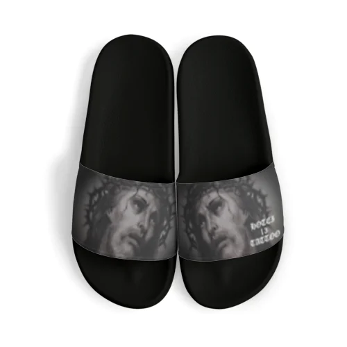 JESUS tattoo Sandals