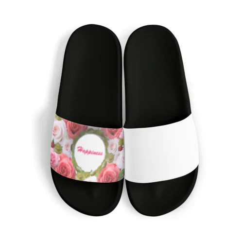 フラワーリース　ピンク系　 Sandals