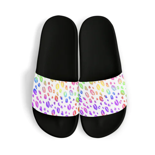 Rainbow Leopard Sandals