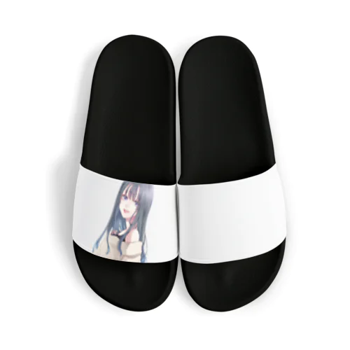 黒髪ロング女子 Sandals