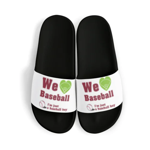 We love Baseball(レッド) サンダル