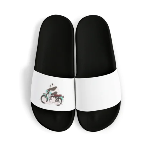 バイク乗りのパンダ Sandals