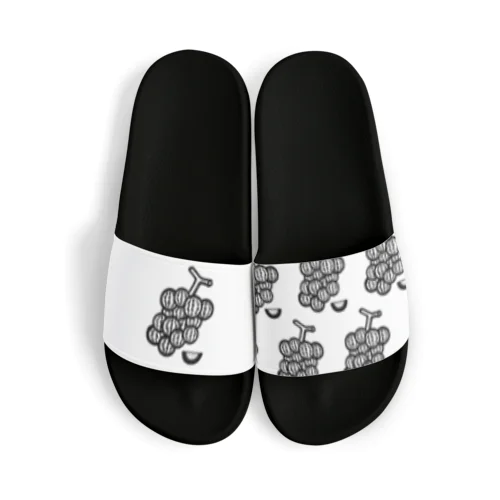 ブドーターメロン(白黒) Sandals