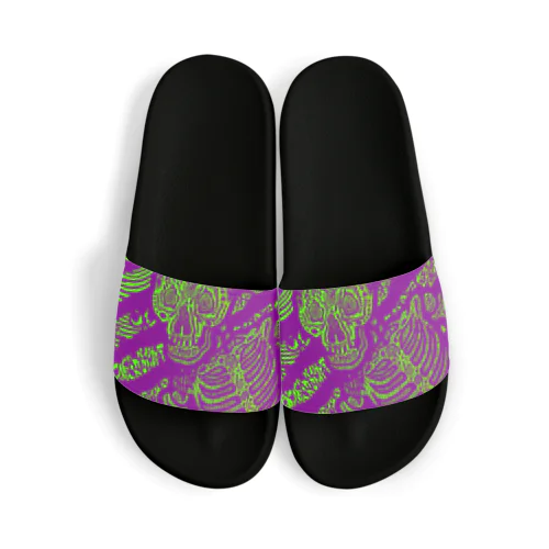 PURPLE - 髑髏 - Sandals