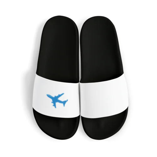 Blue Flying Airplane Sandals