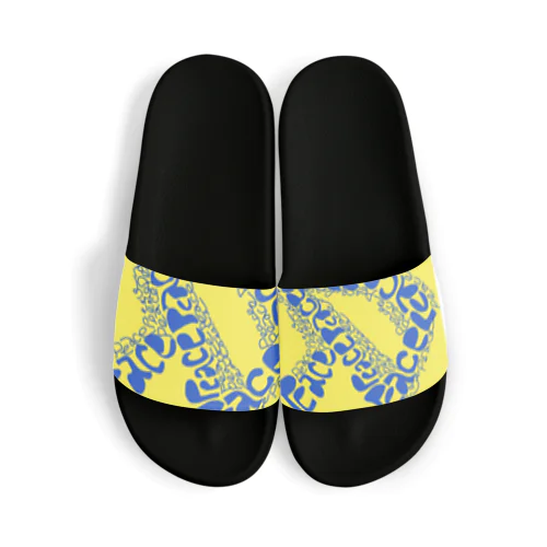 peace for ukraineピース　シャツ Sandals