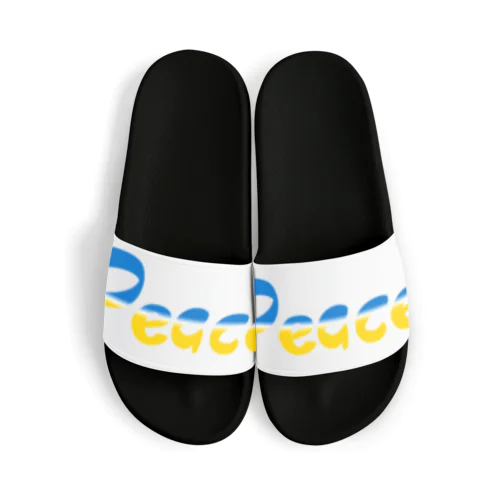 Peace ウクライナ国旗カラー Sandals