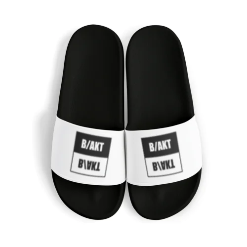 B/AKT　白黒ロゴ Sandals
