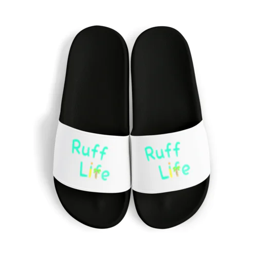 Ruff Life文字ロゴ Sandals