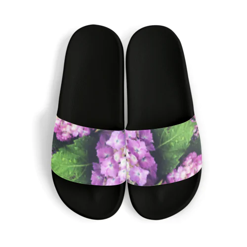 露紫陽花サンダル Sandals