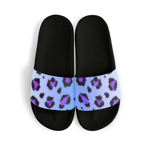 Blue leopard Sandals