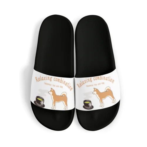 日本の犬とお茶  Sandals