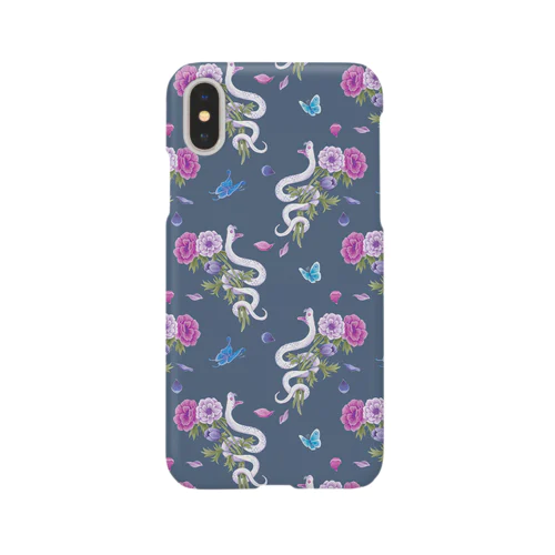 anemone(navy) スマホケース