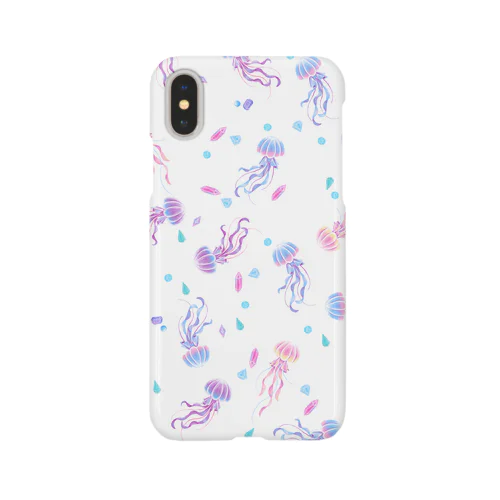 jelly fish(white) スマホケース