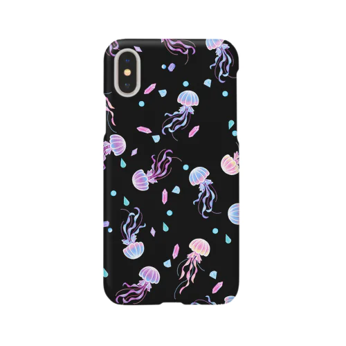 jelly fish(black) スマホケース