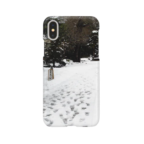 雪の足跡 Smartphone Case