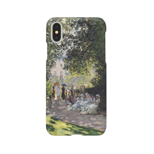 004-015　クロード・モネ　『モンソー公園』　スマホケース　表側面印刷　iPhone XS/X専用デザイン　SC6 Smartphone Case