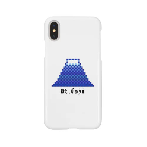 モフ字 富士山×ピクセルアート スマホケース