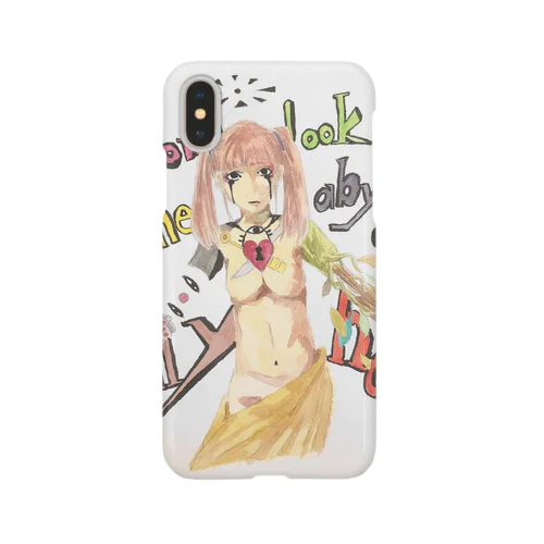 メカな植物な少女 iPhone Smartphone Case
