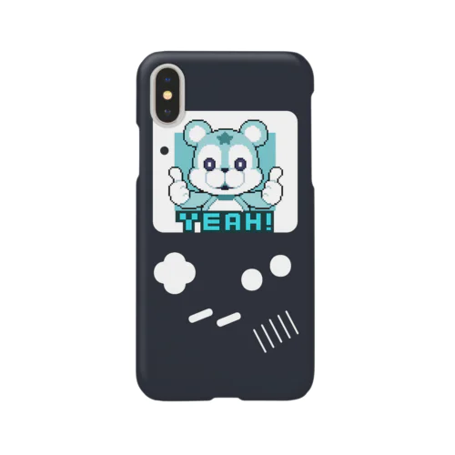 Retro Game◆blue bear Smartphone Case