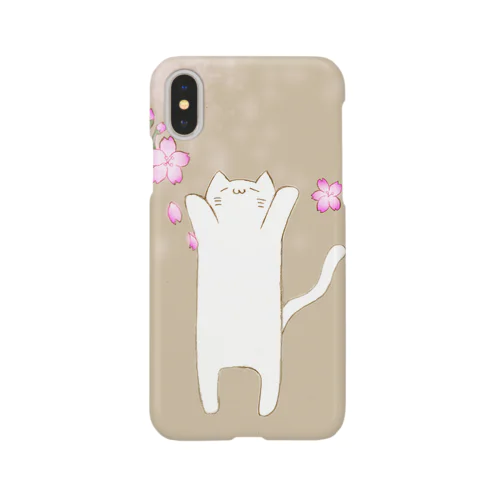 縦長猫（桜） Smartphone Case