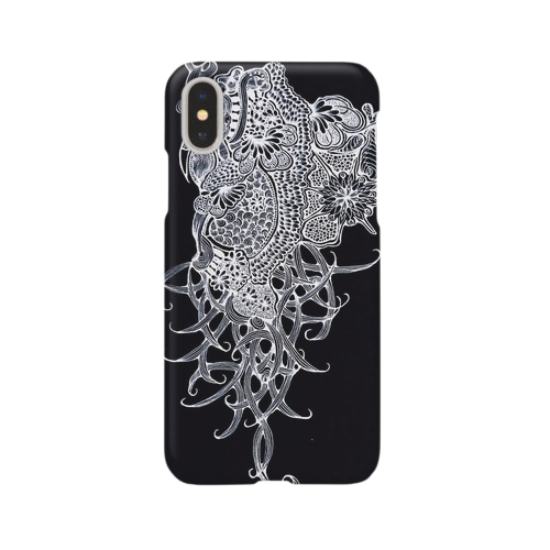 羊(黒背景) Smartphone Case