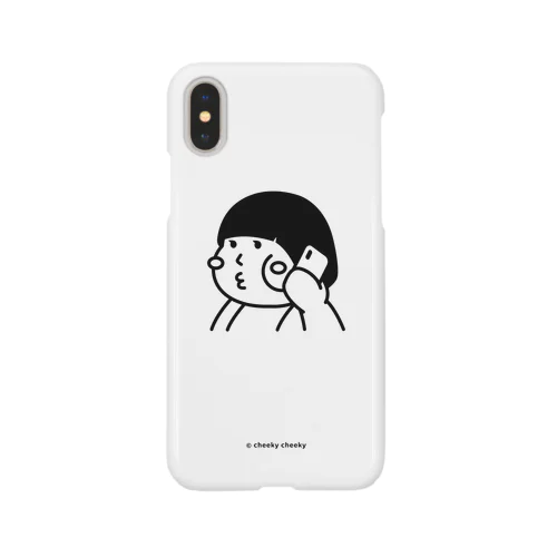 cheeky cheeky 厚かましい女の子 電話中 Smartphone Case