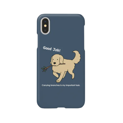 good job（ネイビー） Smartphone Case