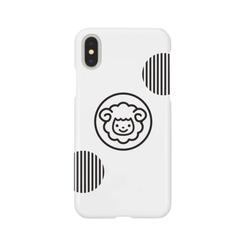 ストライプsmilesheepケース Smartphone Case