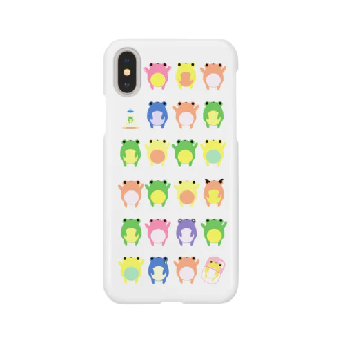 【iPhoneX/XS】カエルたんがたくさん Smartphone Case