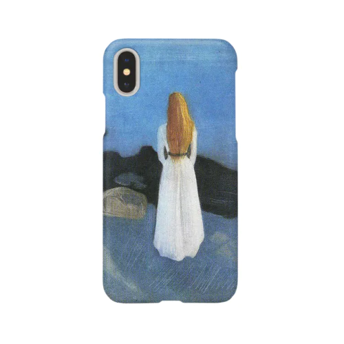 ムンク / 1896 / Young woman on the shore / Edvard Munch Smartphone Case