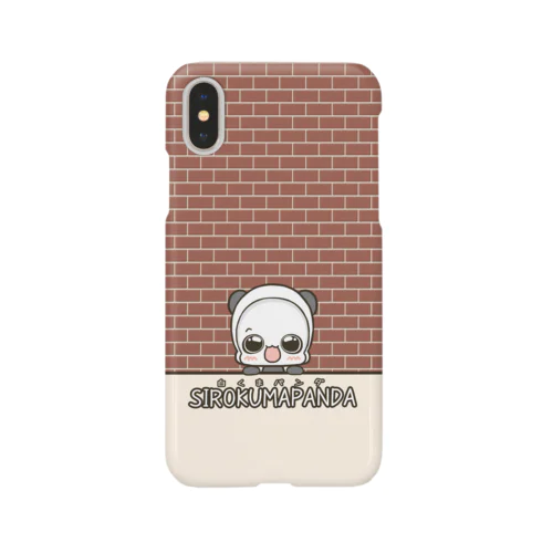 白くまパンダ ロゴ入りスマホケース Smartphone Case