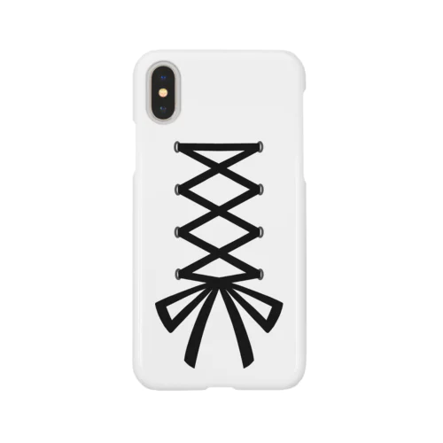 ribbon -black- Smartphone Case