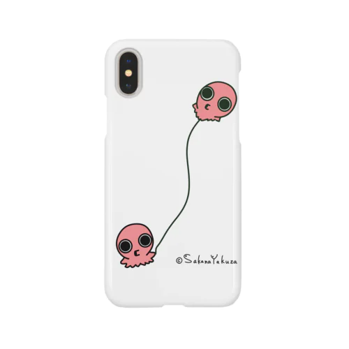 タコの風船をもったタコ　色付き Smartphone Case