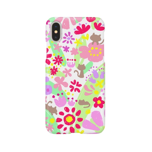 花柄とネコ Smartphone Case
