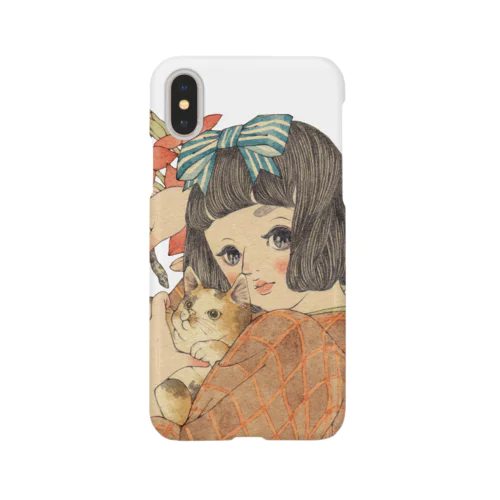 紅弁慶にみけねこ Smartphone Case