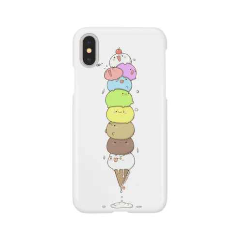 可愛いアイスクリーム10段 Smartphone Case