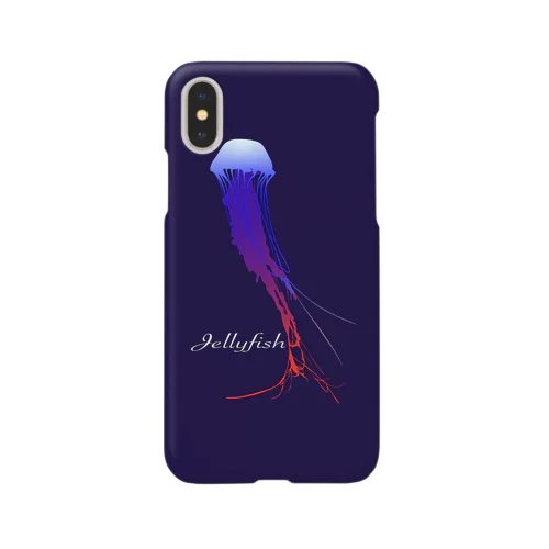 くらげ・jellyfish darkblue-blue-red Smartphone Case