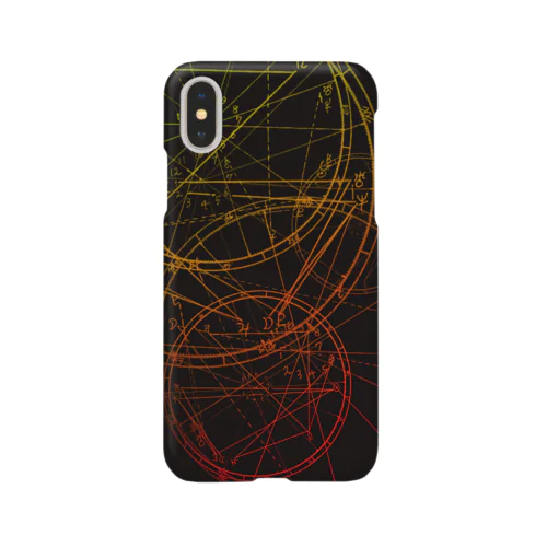 ホロスコープ柄 黒 Smartphone Case