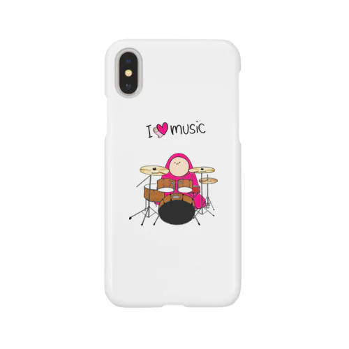 I LOVE MUSIC - アイラヴミュージック ドラムVer. Smartphone Case