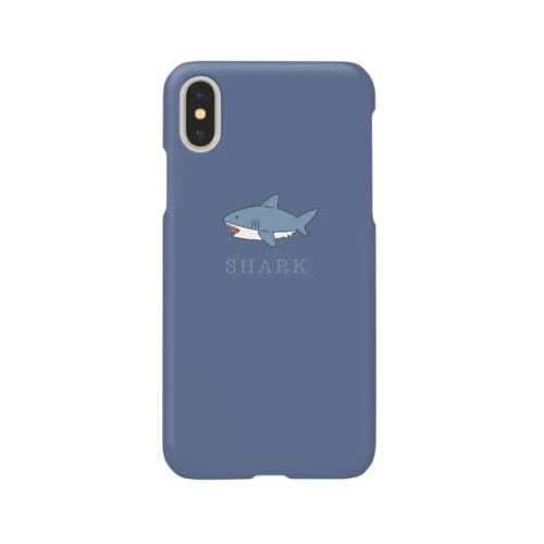 サメくん (blue) スマホケース