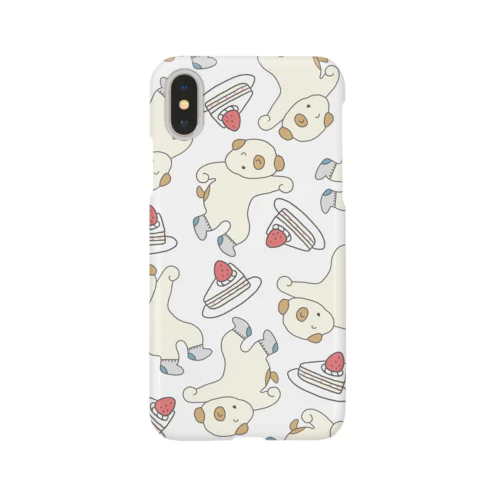 ケーキを見るとついついおどりだすイヌ Smartphone Case