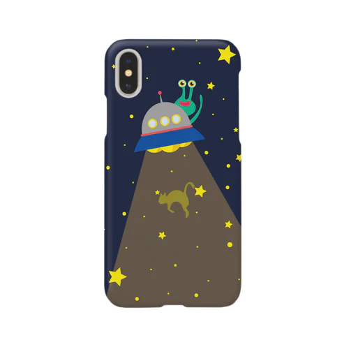 宇宙人と蛙顔宇宙人 スマホケース