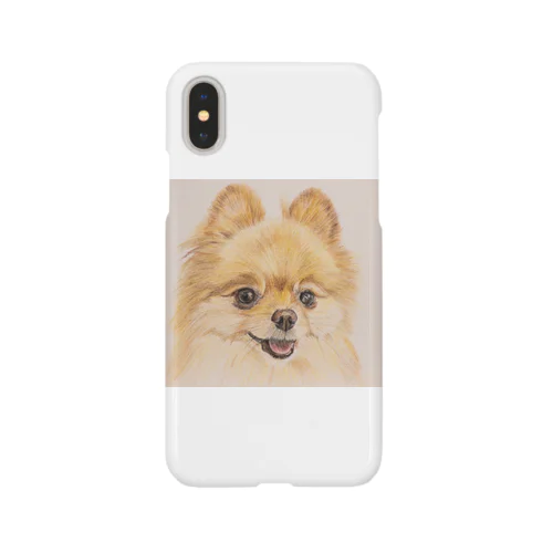 うちの子似顔絵グッズ♪【(例)ポメラニアン】 iPhone Smartphone Case