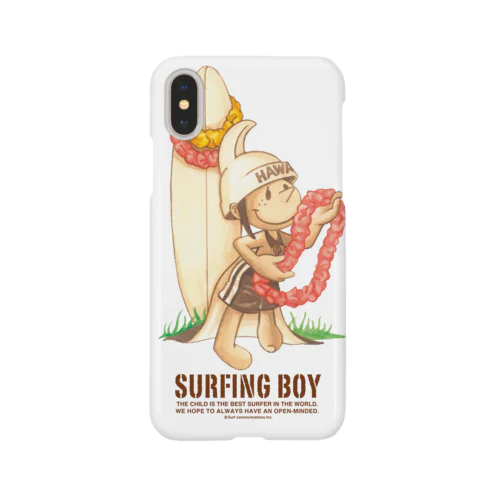 Surfing Boy ハイビスカス スマホケース スマホケース