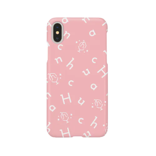 iphoneケース　総柄ピンク Smartphone Case