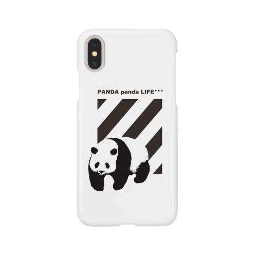 飛び出すパンダ　ストライプ Smartphone Case